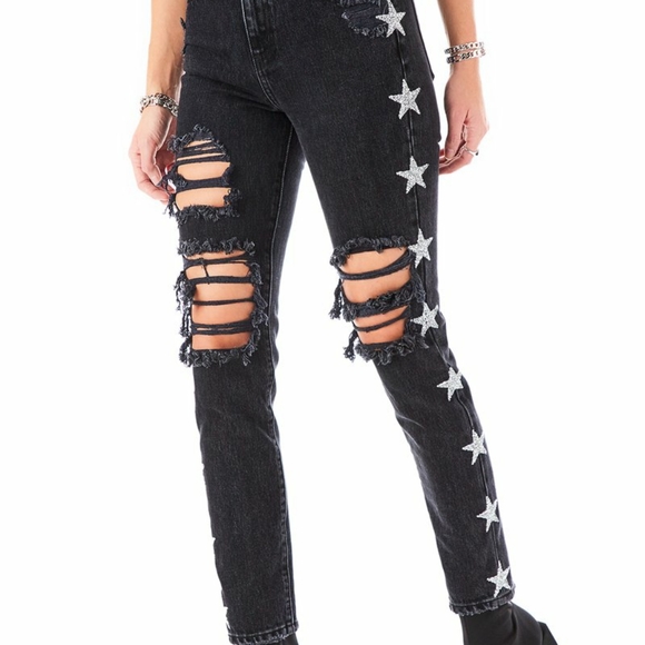 Rhinestone ⭐ Jeans - Picture 4 of 5